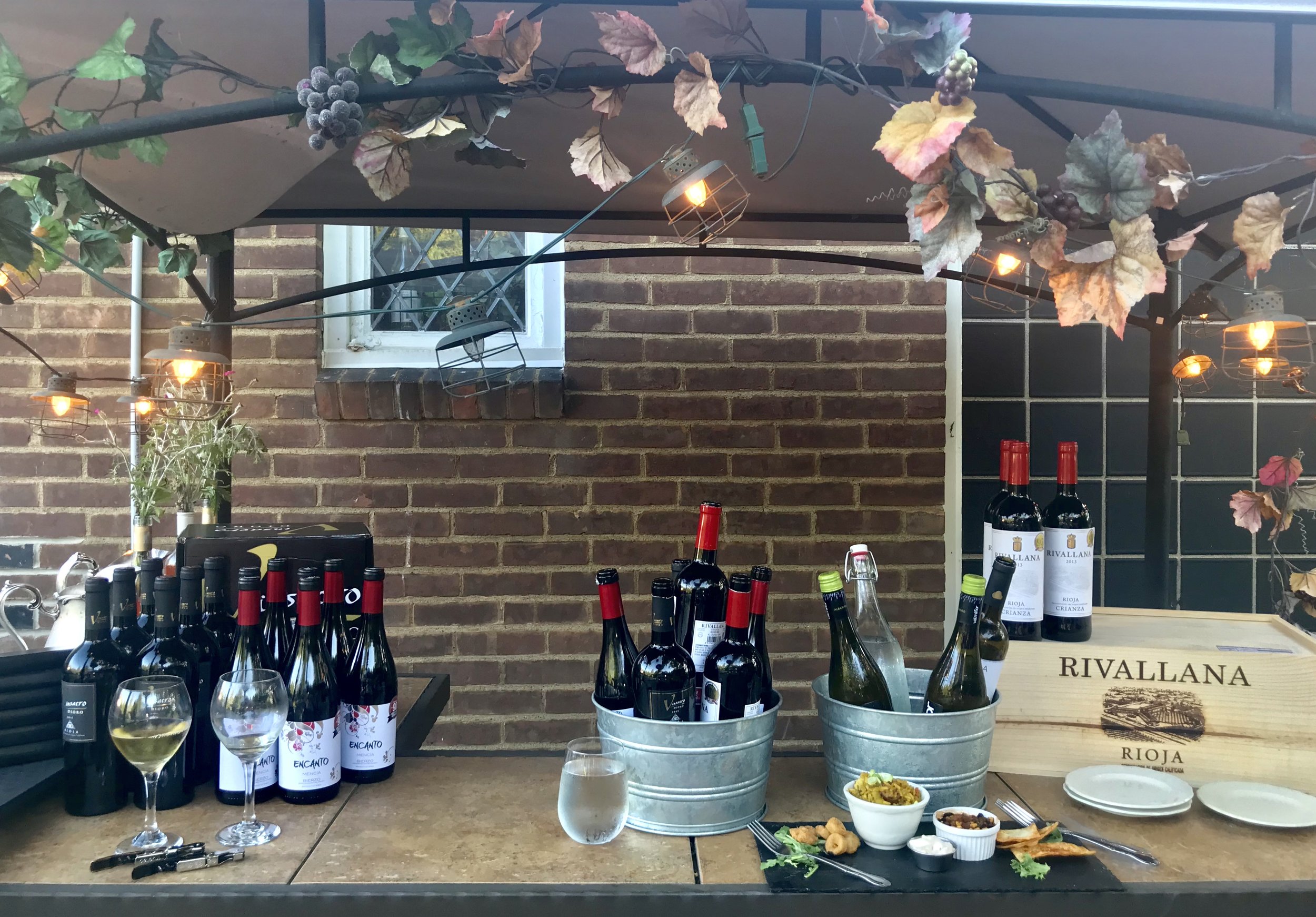 Wine tasting on patio.JPG